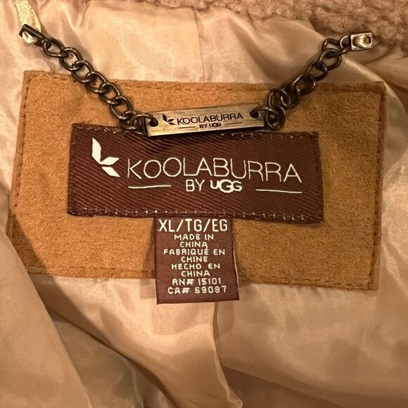 Koolaburra by UGG Women's Fuzzy Shirt Jacket Doe Tan Extra Large NWT - Picture 6 of 9